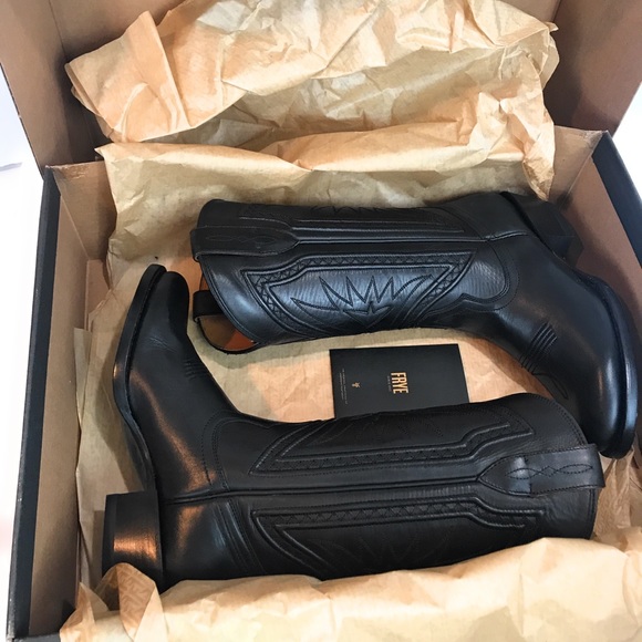 New Frye Rosaline Braid tall western boots - Picture 4 of 8